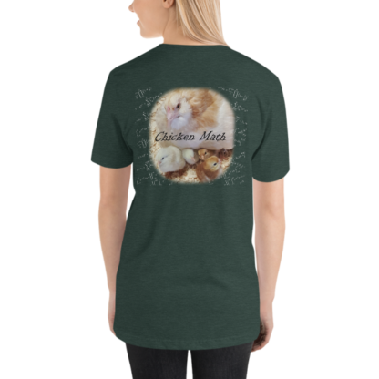 Chicken Math Short-Sleeve Unisex T-Shirt - DARK - Image 8