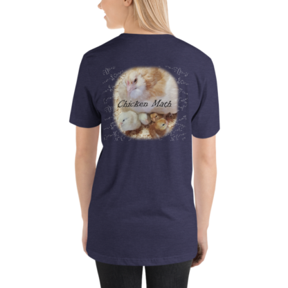 Chicken Math Short-Sleeve Unisex T-Shirt - DARK - Image 10