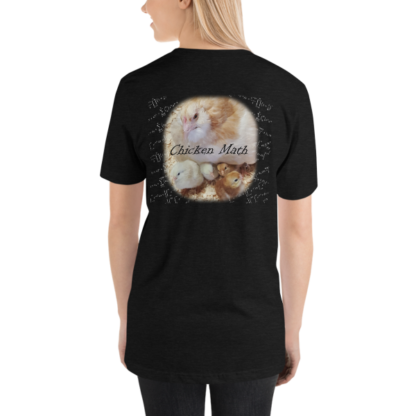 Chicken Math Short-Sleeve Unisex T-Shirt - DARK - Image 6