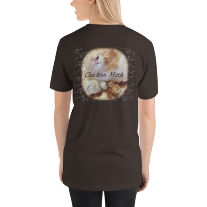 Chicken Math Short-Sleeve Unisex T-Shirt - DARK - Image 4